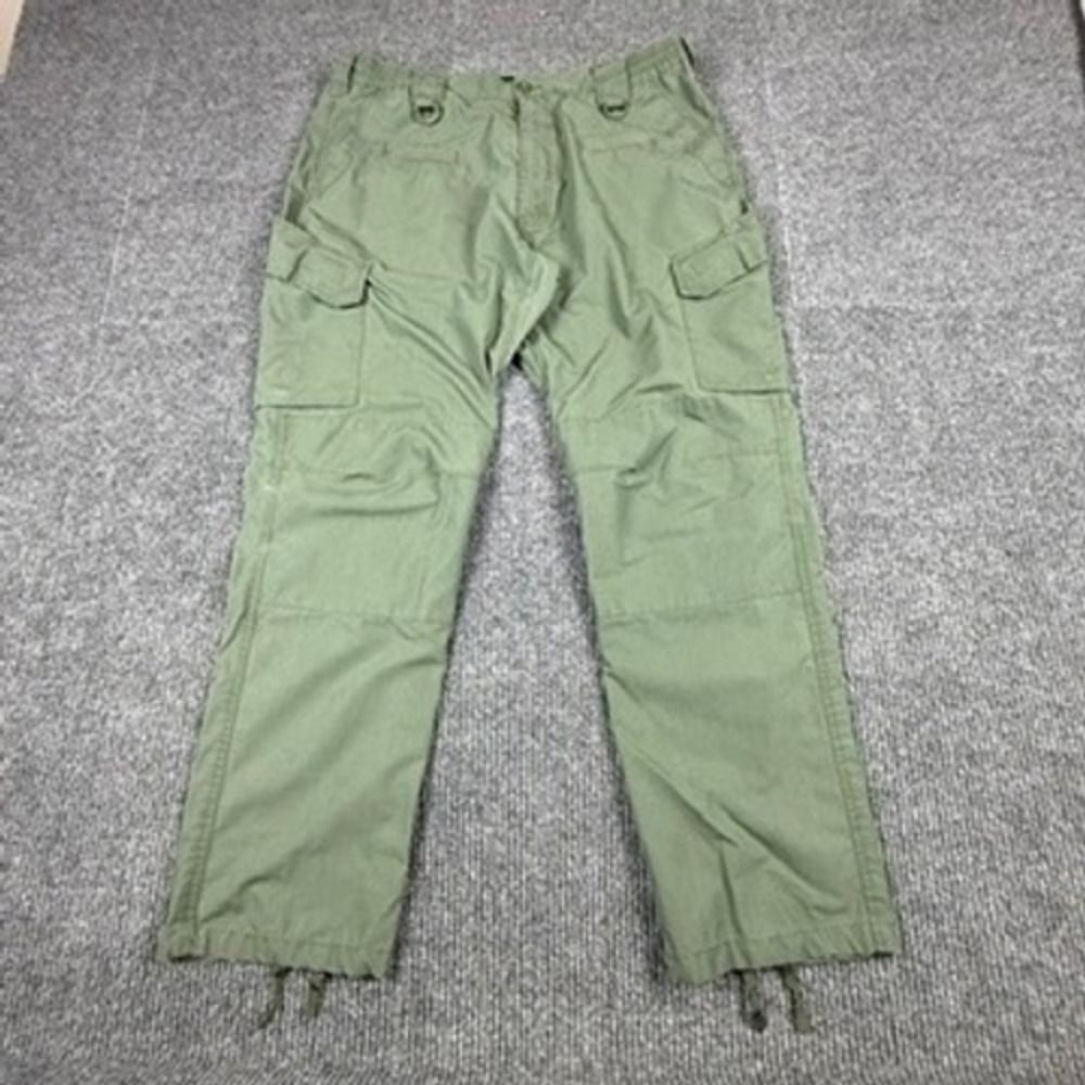 LA Police Gear Elastic Basic Operator Pants Mens 36x30 Green Tactical Cargo